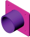 The VAP Pitot is easily installed in round ducts via the insertion port which allows for simple installation in any duct